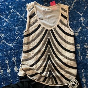 English Rose beaded tank NWT